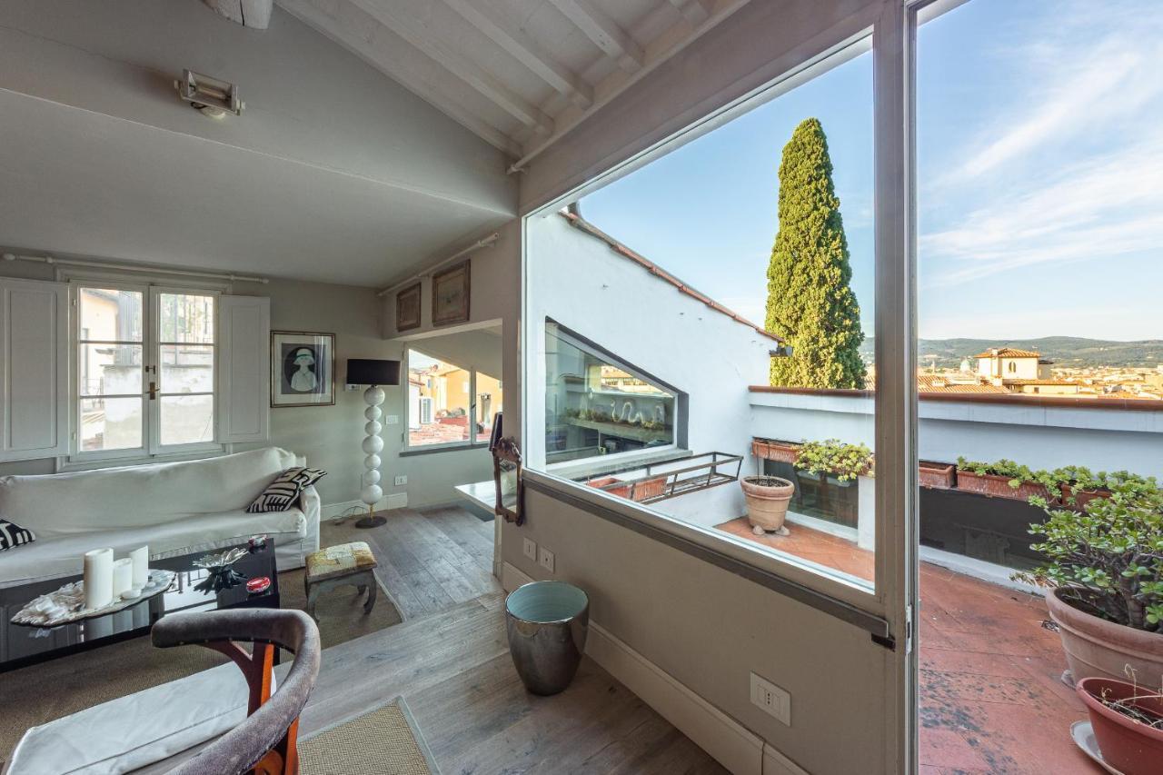 Ponte Vecchio - Lussuoso Attico Terrazza Con Vista Daire Floransa Dış mekan fotoğraf